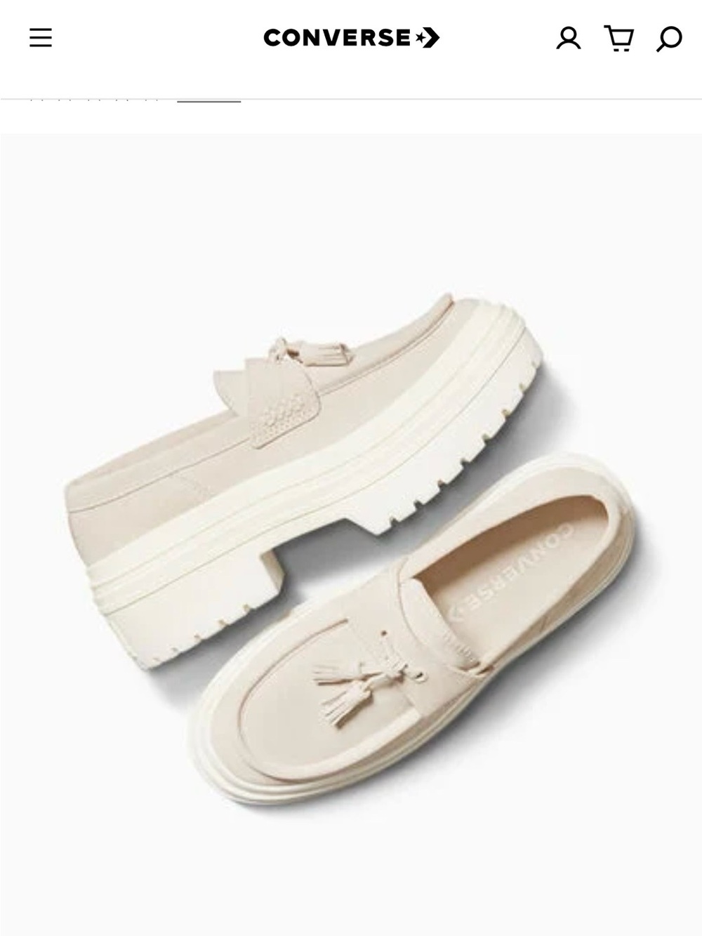 New Chuck Taylor All Star Lugged Heel Loafer Platform Suede shoes